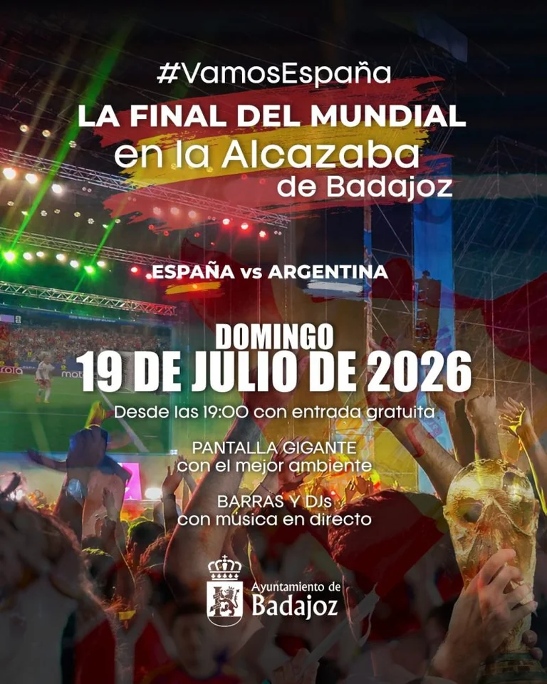 Badajoz prepara la Alcazaba para una final multitudinaria