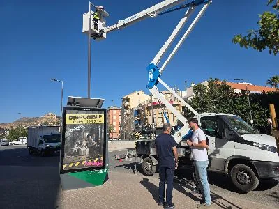 Lorca mejora la noche de la Avenida de Europa con nueva luz LED