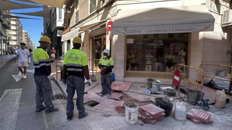 Elche inicia cambios en el Pla que afectarán a peatones y tráfico
