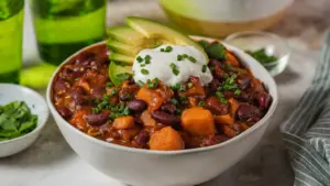 Lentejas con boniato y verduras para cocinar con antelación